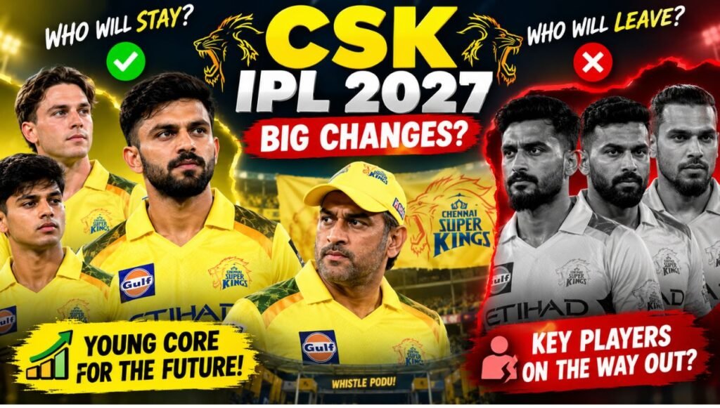 CSK IPL 2027 Retention List: Big Changes Expected Ahead of the New Season