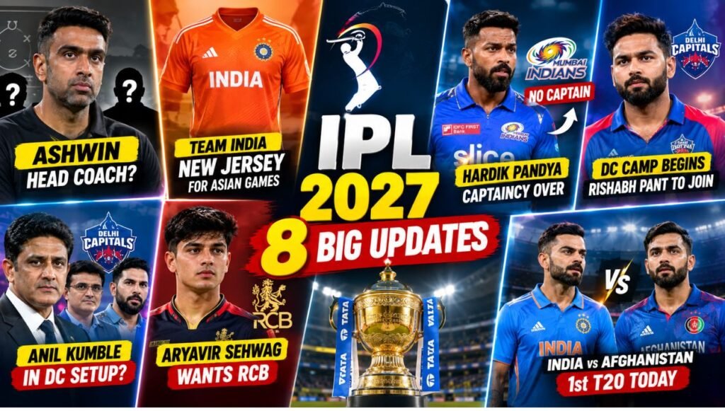 IPL 2027: Major Updates From Mumbai Indians, Delhi Capitals, RCB and Team India