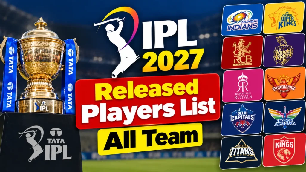 IPL 2027 Released Players List All Team: 10 Franchises, Big Names and Shocking Trade Rumours